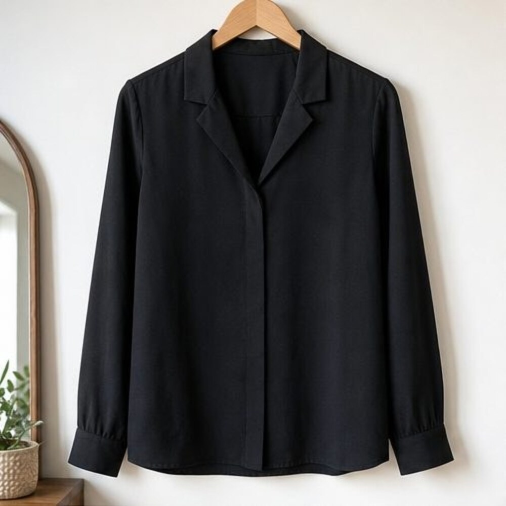 Emerald Tie Neck Blouse